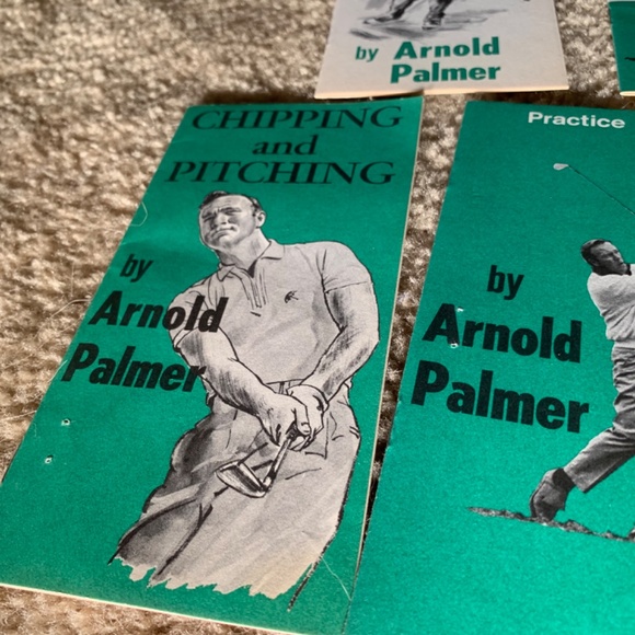 1973 Arnold Palmer 495 Golf Lessons Book PLUS 5 of 6 original 1964 Pamphlets - Picture 9 of 11